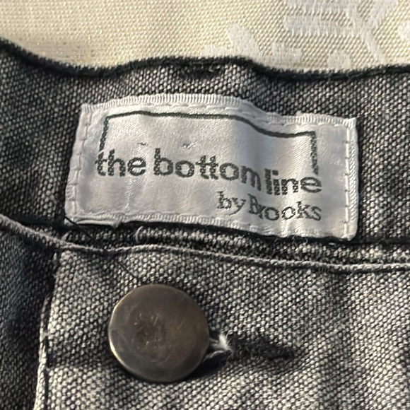 Brooks Vintage Grey Black High Rise Unique Baggy Jeans - Picture 4 of 8